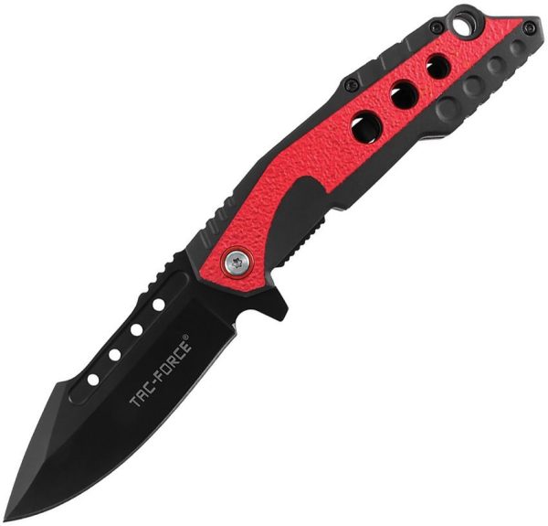 Tac Force TF2021 Assisted Linerlock Black Red