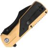 Tac Force TF2022 Assisted Linerlock Tan Gold Inlay