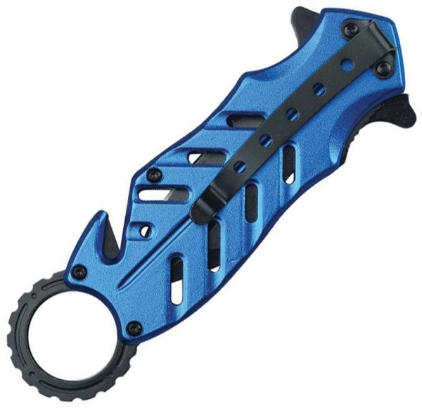 Tac Force TF2027PD Rescue Linerlock - Blue Aluminum