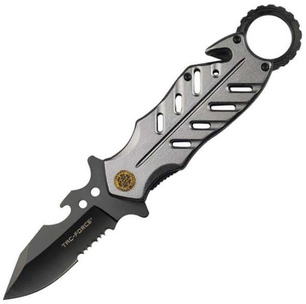 Tac Force TF2027SH Rescue Linerlock - Gray Aluminum