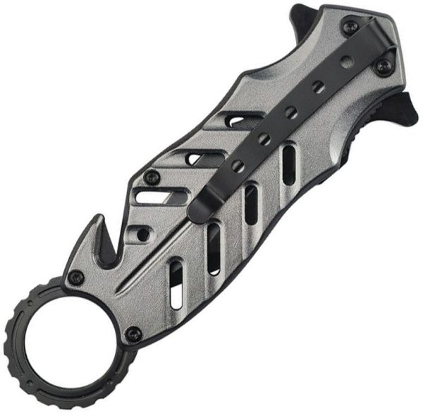 Tac Force TF2027SH Rescue Linerlock - Gray Aluminum