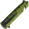 Tac Force TF2028GN Rescue Linerlock - Green Tanto