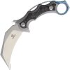 Defcon Jungle Knife Gray Titanium Karambit Fixed Blade