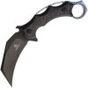 Defcon Jungle Knife Black Titanium Karambit Fixed Blade