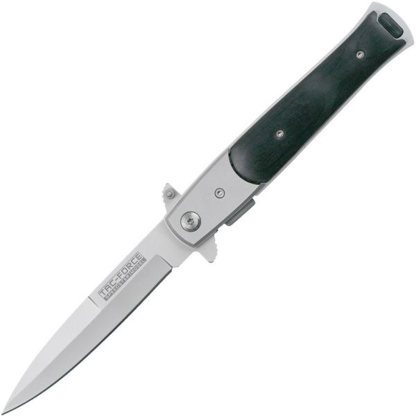 Tac Force TF428BW Linerlock A/O - Black Pakkawood