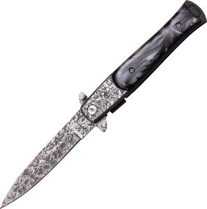 Tac Force TF428DMB Stiletto Linerlock - Black Pearl