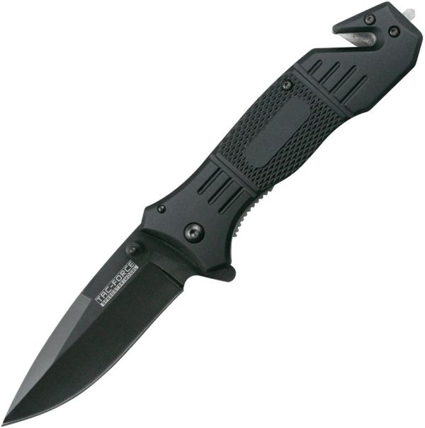 Tac Force TF434 Tactical Linerlock - Black Aluminum