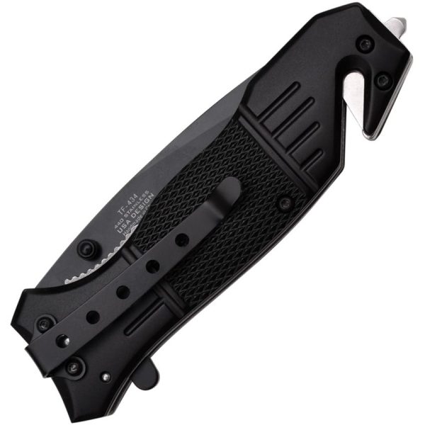 Tac Force TF434 Tactical Linerlock - Black Aluminum