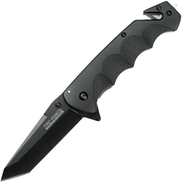 Tac Force Rescue Black Tanto Assisted Linerlock