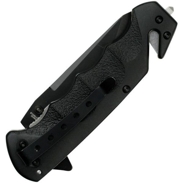 Tac Force Rescue Black Tanto Assisted Linerlock