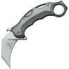 Defcon Framelock Gray Titanium Karambit Folding Knife