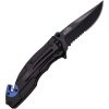 Tac Force Police Linerlock A/O Black Blue