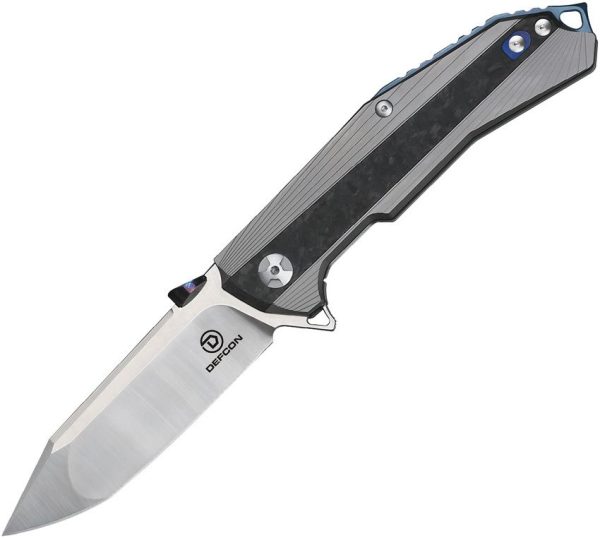 Defcon Atlas Framelock Gray Titanium Modified Tanto Blade