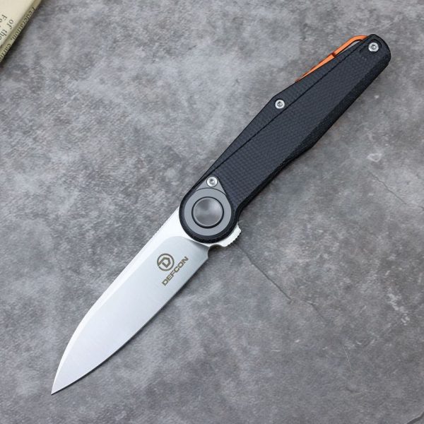 Defcon JK Series Leverage Lock Black Micarta Folding Knife