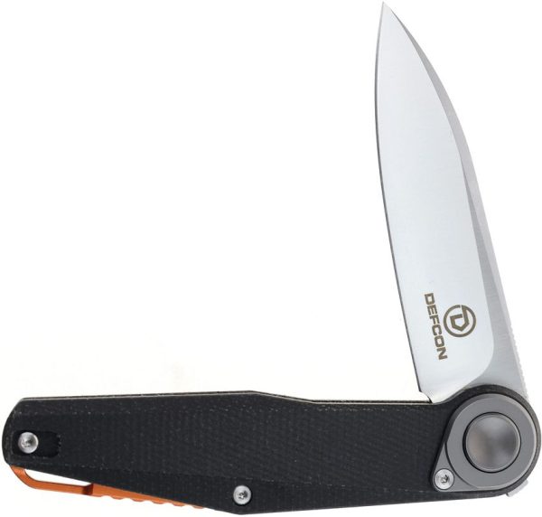 Defcon JK Series Leverage Lock Black Micarta Folding Knife