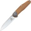 Defcon JK Series Leverage Lock Folding Knife 14C28N Brown Micarta