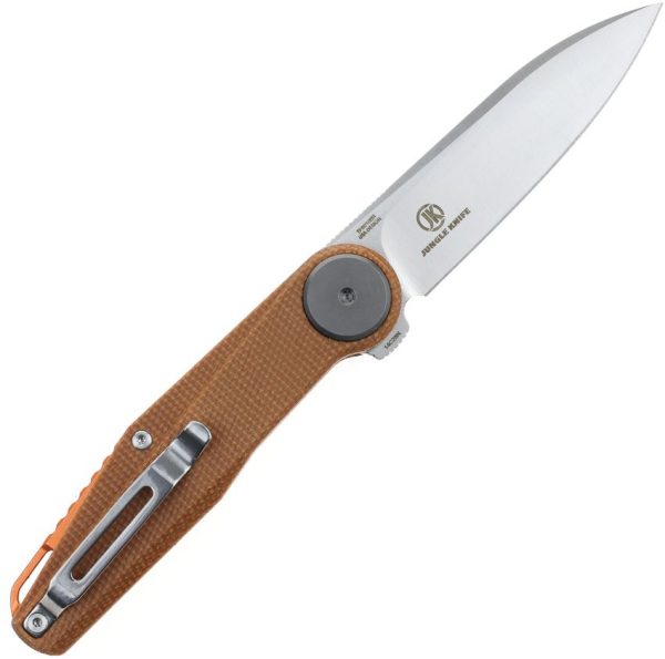 Defcon JK Series Leverage Lock Folding Knife 14C28N Brown Micarta