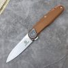 Defcon JK Series Leverage Lock Folding Knife 14C28N Brown Micarta