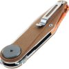 Defcon JK Series Leverage Lock Folding Knife 14C28N Brown Micarta
