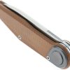 Defcon JK Series Leverage Lock Folding Knife 14C28N Brown Micarta