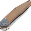 Defcon JK Series Leverage Lock Folding Knife 14C28N Brown Micarta
