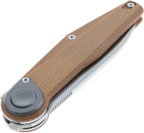 Defcon JK Series Leverage Lock Folding Knife 14C28N Brown Micarta