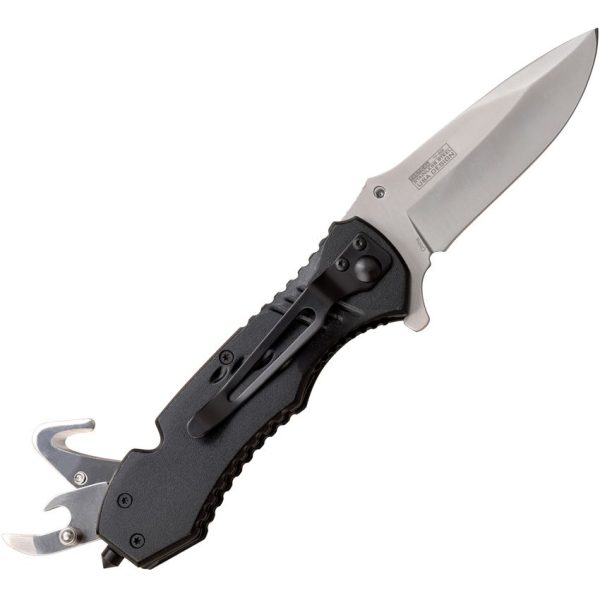 Tac Force Rescue Linerlock Zebra Wood Multi-Tool