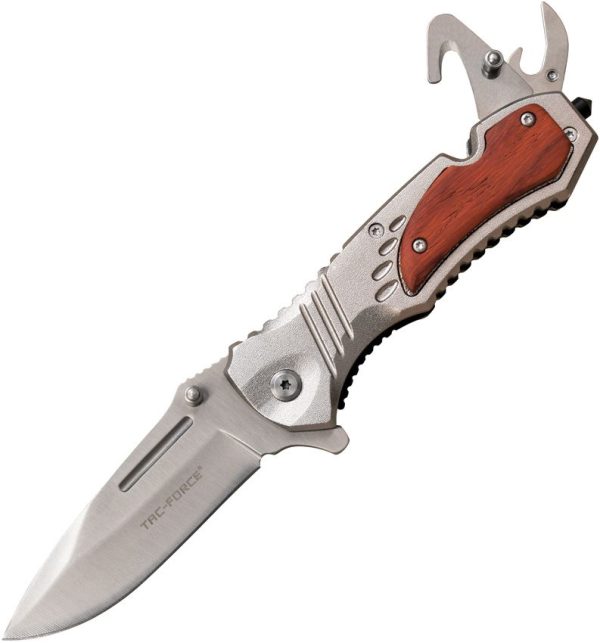 Tac Force Rescue Rosewood Linerlock Multi-Tool