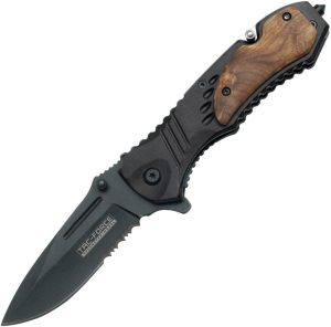 Tac Force Rescue Wood Linerlock Multi-Tool