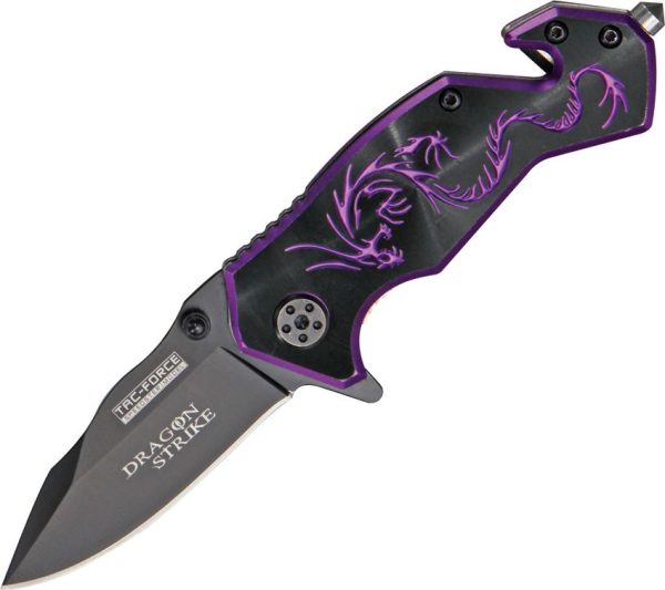 Tac Force Dragon Strike Rescue Linerlock - Purple A/O