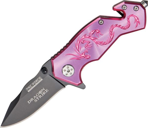 Tac Force Dragon Strike Rescue Linerlock - Pink A/O