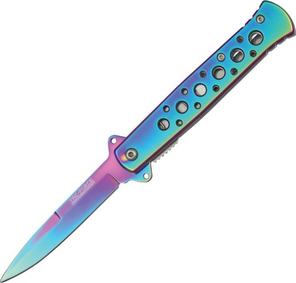 Tac Force Stiletto Linerlock - Spectrum Finish A/O