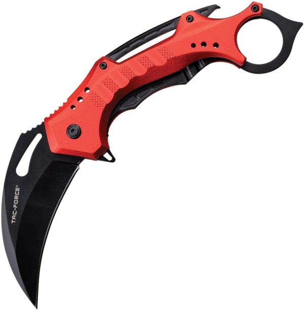 Tac Force Karambit Linerlock A/O - Red Handle