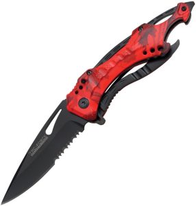 Tac Force TF705RC Linerlock A/O Red Camo - Serrated