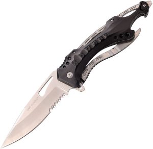 Tac Force TF705SBXL Linerlock A/O Black XL - Serrated