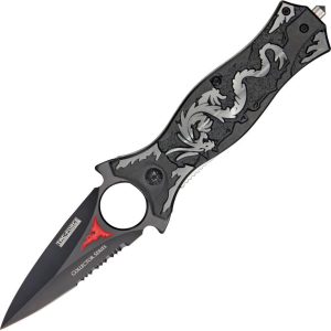 Tac Force TF707GY Dragon Linerlock A/O Gray - Dagger