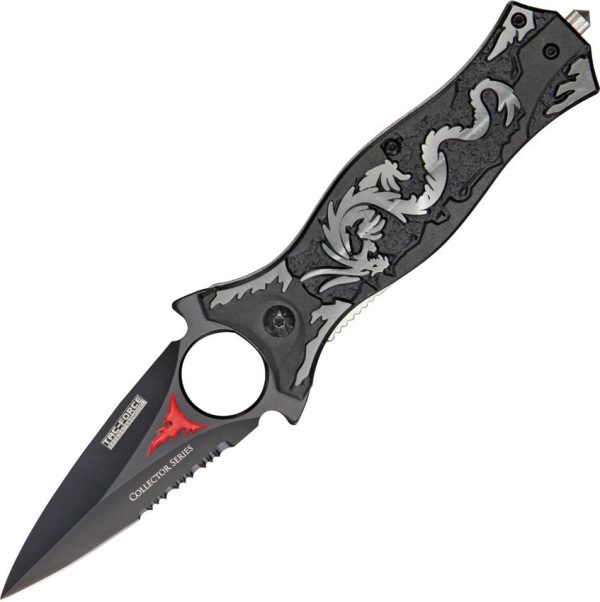 Tac Force TF707GY Dragon Linerlock A/O Gray - Dagger