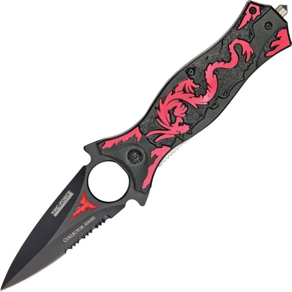 Tac Force TF707RD Dragon Linerlock A/O Red - Dagger
