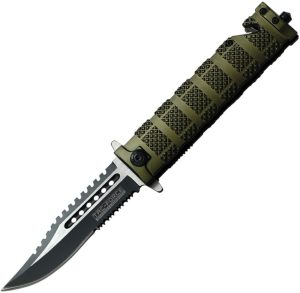 Tac Force TF710GN Knurled Rescue Linerlock OD Green