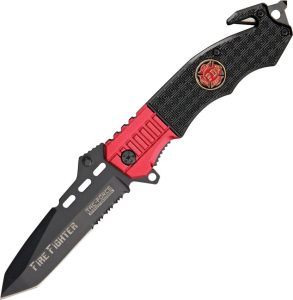Tac Force TF740FD Fire Fighter Linerlock Red Trim