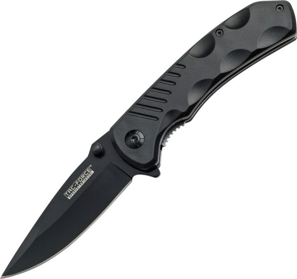 Tac Force Linerlock Assisted Drop Point Black