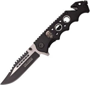 Tac Force TF809BK Skull Linerlock Assisted Opening Knife
