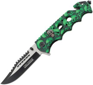 Tac Force TF809GN Rescue Linerlock Neon Green Assisted