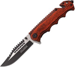 Tac Force TF809WD Pakkawood Linerlock Assisted Opening