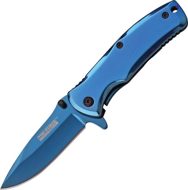 Tac Force Framelock A/O Drop Point - Blue Stainless