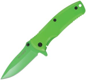 Tac Force Framelock A/O Green Assisted Opening Knife