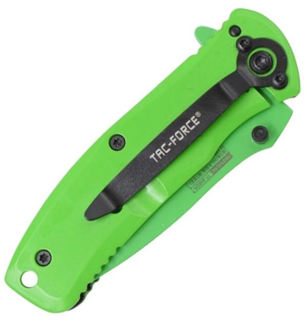 Tac Force Framelock A/O Green Assisted Opening Knife
