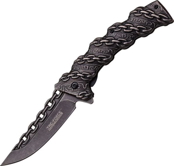 Tac Force Chain Linerlock A/O Stonewash 440
