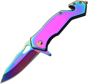Tac Force TF903 Rainbow Ti-Coated Assisted Opening Knife
