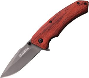 Tac Force TF922 Wood Handle Assisted Linerlock - Brown